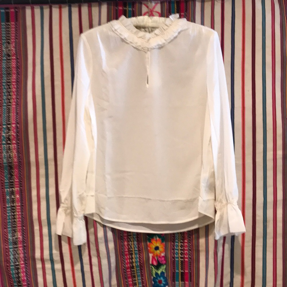 J. CREW 100%silk top size 12 . NEW w tags